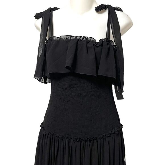 NWT LULUS Like a Fairy Tale Smocked Tie Dress XS - Picture 4 of 11